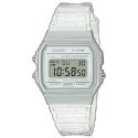 RELOJ CASIO DIGITAL ESF PLATA CORREA TRASPARENTE 