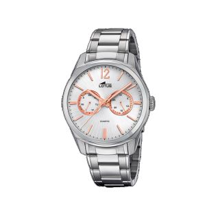 RELOJ LOTUS CAB MULTF. ACERO ESF AG/B