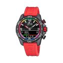 RELOJ LOTUS CONNECTED CABALLERO CAUCHO ROJO