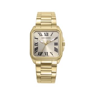 RELOJ MARK MADDOX SEÑORA BRAZALETE ACERO IP DORADO ESF. CUADRADA DORADA