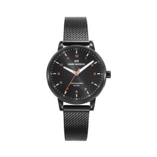 RELOJ MARK MADDOX SRA ACERO MALLA IP NEGRO