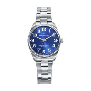 RELOJ MARK MADDOX SEÑORA BRAZALETE ACERO ESF. AZUL 