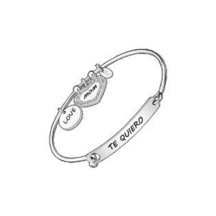 PULSERA LOTUS STYLE SRA ACERO CORAZON MOM