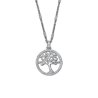 COLGANTE LOTUS SILVER ARBOL DE LA VIDA CIRCONITAS