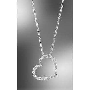 COLGANTE LOTUS SILVER CORAZON CIRCONITAS