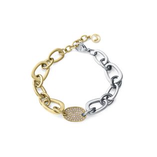 PULSERA VICEROY SEÑORA ACERO IP BITONO CIRCONITAS 