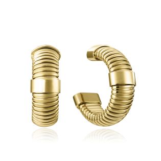 PENDIENTES VICEROY ACERO IP DORADO TUBOGAS LAURA ESCANES