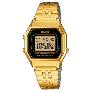 RELOJ CASIO DIGITAL IP DORADO PEQ ES NEGRA