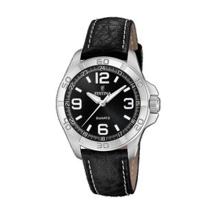 RELOJ FESTINA CAB ACERO ESF NEGRA