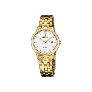 RELOJ FESTINA SRA ACERO CHAPADO ESF BLANCA