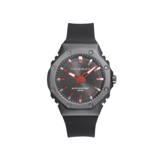 RELOJ VICEROY CAB ALUMINIO CAUCHO NEGRO