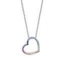 COLGANTE LOTUS SILVER SRA CORAZON MULTICOLOR