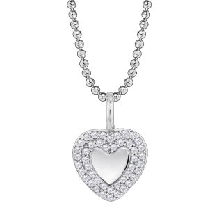 COLGANTE LOTUS SILVER PLATA DE LEY CORAZÓN CIRCONITAS 