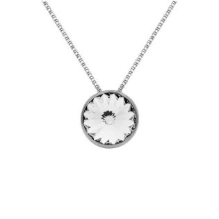 GARGANTILLA VICTORIA CRUZ PLATA DE LEY RODIADA CRISTAL 