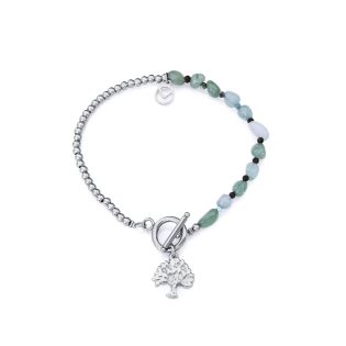 PULSERA VICEROY SRA ACERO Y PIEDRAS NAT