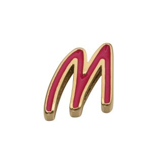 MOTIVO VICEROY ACERO DORADO LETRA M NIÑA