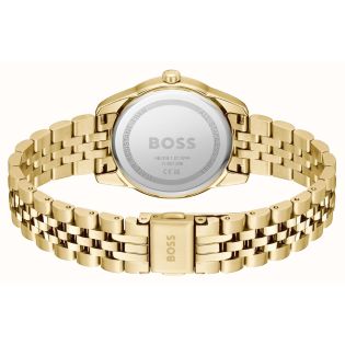 RELOJ BOSS SRA ACERO CHAPADO ORO ESF CIRCONITAS
