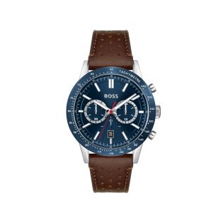 RELOJ BOSS CAB ACERO CORREA ESF AZUL