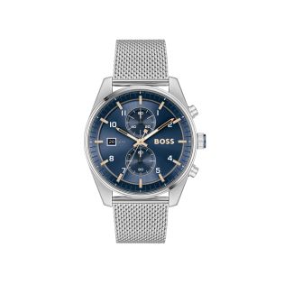 RELOJ BOSS CAB ACERO CRONOGRAFO ESF AZUL MALLA 