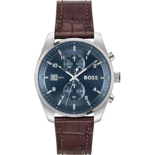 RELOJ BOSS CAB ACERO CORREA MULTF ESF AZUL 