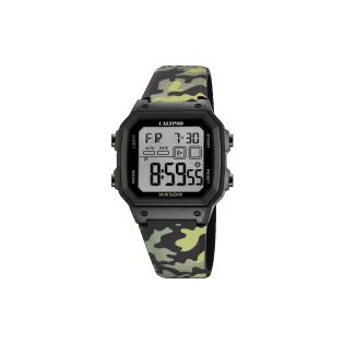 RELOJ CALYPSO DIGITAL CORREA NEGRA VERDE 