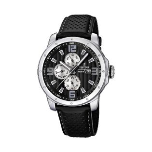 RELOJ FESTINA CAB ACERO CORREA ESF NEG/BL