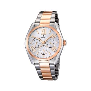 RELOJ FESTINA CAB MULTF. BICOLOR ESF. PLATA