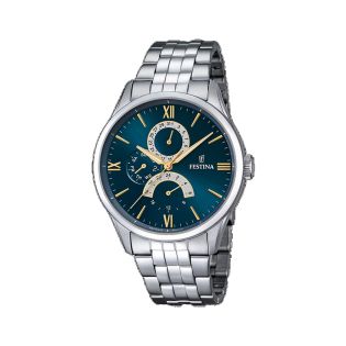 RELOJ FESTINA CAB ACERO MULTF ESF AZUL 