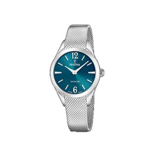 RELOJ FESTINA SWISS SRA ACERO MALLA ESF VERDE
