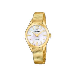 RELOJ FESTINA SWISS SRA ACERO MALLA CHAPADA ESF NACAR