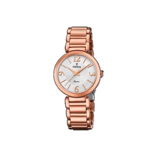 RELOJ FESTINA SRA ACERO IP ROSA ESF BLANCA