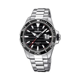 RELOJ FESTINA CAB ACERO ESF NEGRO