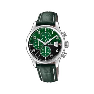 RELOJ FESTINA CAB CRONO ACERO ESF VERDE