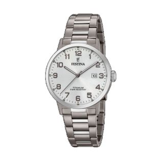 RELOJ FESTINA CAB TITANIO BRAZALETE ESF PLATA