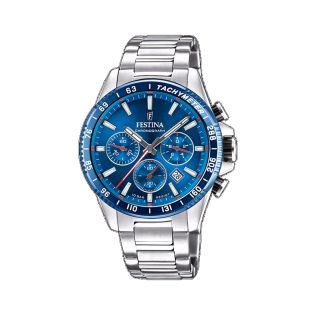 RELOJ FESTINA CAB ACERO CRONOESF AZUL