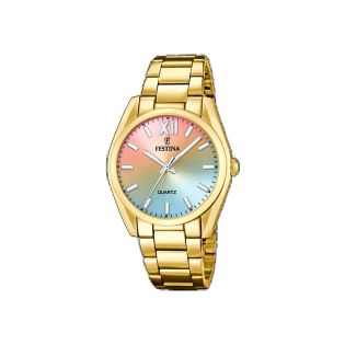RELOJ FESTINA SRA ACERO IP CHAPADO ESF MULTICOLOR