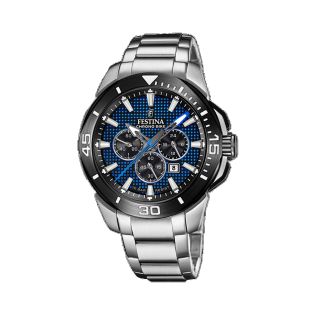 RELOJ FESTINA CAB ACERO CRONO ESF AZUL 