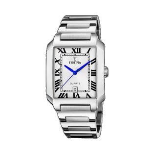 FESTINA CAB ACERO RECTANGULAR ACERO ESF ROMANOS