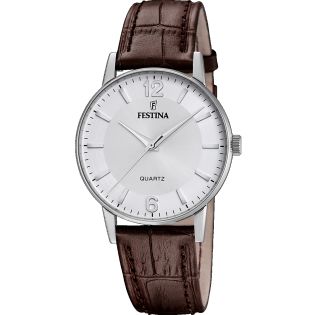 RELOJ FESTINA CAB ACERO CORREA ESF BLANCA
