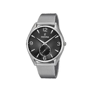 RELOJ FESTINA CAB ACERO ESF NEGRO
