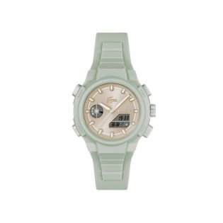 RELOJ LACOSTE SRA ANALOGICO DIG. CAUCHO VERDE ESF COBRE