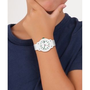 RELOJ LACOSTE BLANCO DETALLES VERDE 