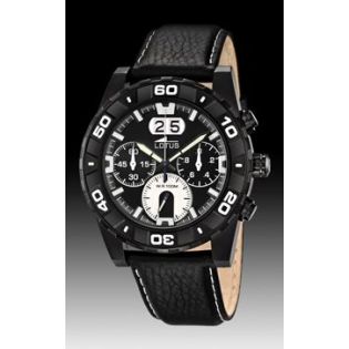 RELOJ LOTUS CAB CRONO ACERO CORREA ESF. NEG
