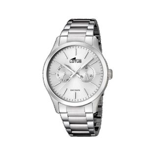 RELOJ LOTUS CAB MULTIF. ACERO ESF PLATA