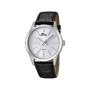 RELOJ LOTUS CAB ACERO CORREA ESF BLANCA