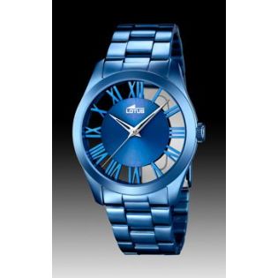 RELOJ LOTUS SRA ACERO IP AZUL 