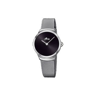 RELOJ LOTUS SRA ACERO ESF NEGRO