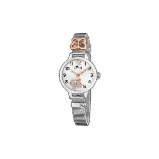 RELOJ LOTUS NIÑA ACERO ESF PLATA BUTTERFLY