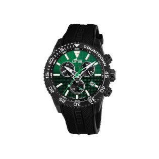 RELOJ LOTUS CAB CRONOGRAFO ACERO CAUCHO ESF VERDE