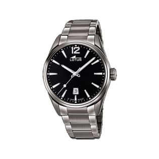 RELOJ LOTUS CAB ACERO IP NEGRO ESF NEGRO